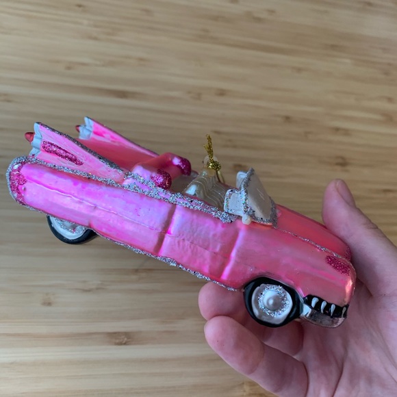 Pink Cadillac Christmas Tree Ornament (Bronners) - Picture 13 of 14
